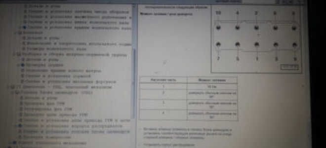 Момент затяжки гбц ланос